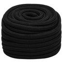 arbejdsreb 25 mm 50 m polyester sort