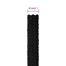 arbejdsreb 25 mm 50 m polyester sort