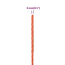 arbejdsreb 3 mm 25 m polypropylen orange