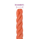 arbejdsreb 16 mm 50 m polypropylen orange