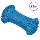 arbejdsreb 6 mm 25 m polypropylen blå
