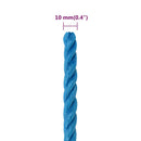 arbejdsreb 10 mm 25 m polypropylen blå