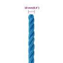 arbejdsreb 10 mm 50 m polypropylen blå