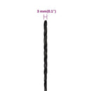 arbejdsreb 3 mm 250 m polypropylen sort
