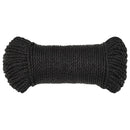 arbejdsreb 6 mm 250 m polypropylen sort