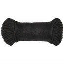arbejdsreb 6 mm 500 m polypropylen sort
