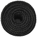 arbejdsreb 10 mm 50 m polypropylen sort