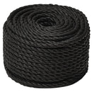 arbejdsreb 12 mm 25 m polypropylen sort