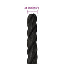 arbejdsreb 16 mm 100 m polypropylen sort