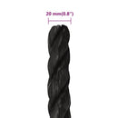 arbejdsreb 20 mm 100 m polypropylen sort