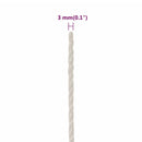 arbejdsreb 3 mm 25 m polypropylen hvid