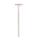 arbejdsreb 3 mm 100 m polypropylen hvid