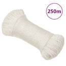 arbejdsreb 3 mm 250 m polypropylen hvid