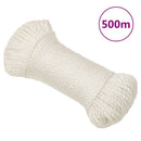 arbejdsreb 6 mm 500 m polypropylen hvid