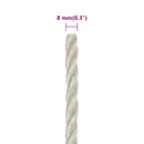 arbejdsreb 8 mm 500 m polypropylen hvid