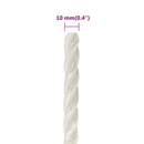 arbejdsreb 10 mm 25 m polypropylen hvid