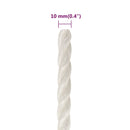 arbejdsreb 10 mm 100 m polypropylen hvid