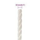 arbejdsreb 10 mm 250 m polypropylen hvid