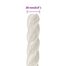 arbejdsreb 20 mm 50 m polypropylen hvid