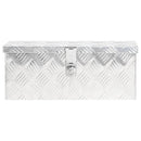 opbevaringskasse 50x15x20,5 cm aluminium sølvfarvet