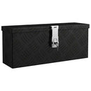 opbevaringskasse 50x15x20,5 cm aluminium sort