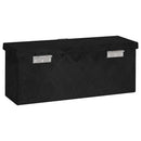 opbevaringskasse 50x15x20,5 cm aluminium sort