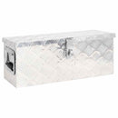 opbevaringskasse 60x23,5x23 cm aluminium sølvfarvet