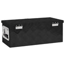 opbevaringskasse 60x23,5x23 cm aluminium sort