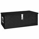opbevaringskasse 80x39x30 cm aluminium sort