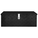 opbevaringskasse 80x39x30 cm aluminium sort