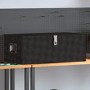 opbevaringskasse 90x47x33,5 cm aluminium sort