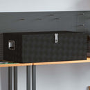 opbevaringskasse 100x55x37 cm aluminium sort