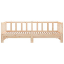 daybed med udtræk 2x(80x200) cm massivt fyrretræ