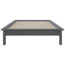 sengeramme 90x200 cm massivt fyrretræ grå