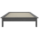 sengeramme 100x200 cm massivt fyrretræ grå
