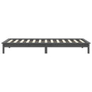 sengeramme 100x200 cm massivt fyrretræ grå