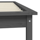 sengeramme 100x200 cm massivt fyrretræ grå