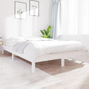 sengeramme 180x200 cm massivt fyrretræ hvid