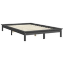 sengeramme 180x200 cm Super King massivt fyrretræ grå