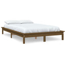 sengeramme 180x200 cm Super King massivt fyrretræ gyldenbrun