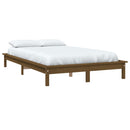 sengeramme 180x200 cm Super King massivt fyrretræ gyldenbrun