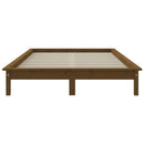sengeramme 180x200 cm Super King massivt fyrretræ gyldenbrun