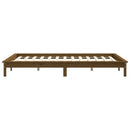sengeramme 180x200 cm Super King massivt fyrretræ gyldenbrun