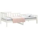 daybed uden madras 80x200 cm massivt fyrretræ hvid