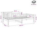 daybed uden madras 90x200 cm massivt fyrretræ