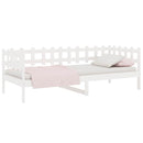 daybed uden madras 90x200 cm massivt fyrretræ hvid