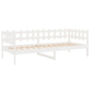 daybed uden madras 90x200 cm massivt fyrretræ hvid