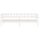 daybed uden madras 90x200 cm massivt fyrretræ hvid