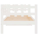 daybed uden madras 90x200 cm massivt fyrretræ hvid