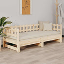 daybed med udtræk 2x(80x200) cm massivt fyrretræ